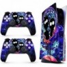 Autocollant HK Studio Hippie Metaverse pour PS5 Disc Edition et Digital Edition - Étanche, sans bulles, comprenant 2 skins de co