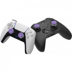 KontrolFreek FPS Freek Galaxy Purple pour PlayStation 4 (PS4) et PlayStation 5 (PS5) | Joysticks de performance | 1 haut, 1 mi-h