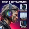 Casque de jeu Krysenix pour PS4 PS5 PC Mac Xbox Series X, casque antibruit avec microphone, casque d'ordinateur PG2 avec prise j