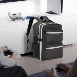 Sac à dos de voyage pour console de jeu AKOZLIN compatible avec Play Stantion 5 4 PS5/PS4/PS4 Pro/PS4 Slim/Xbox One XS