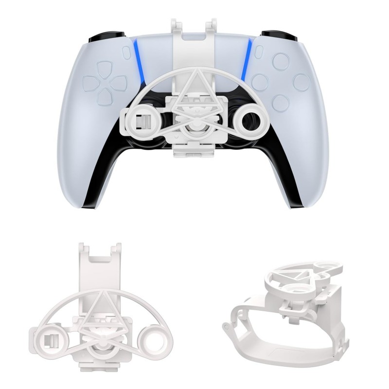 JDDWIN Mini volant pour manette de jeu PS5, accessoire de fixation pour volant de manette de jeux de course 5 pour Playstation 5