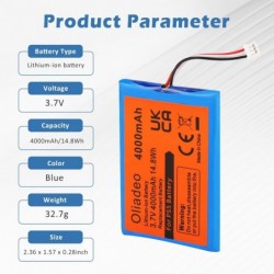 Remplacement de la batterie du contrôleur PS5 : Pack de mise à niveau de la batterie PS5 Dualsense - Compatible avec la batterie