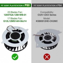 YEECHUN PS5 Remplacement du ventilateur pour Sony PlayStation 5 Series Ventilateur de refroidissement interne 12047GA-12M-WB-01 