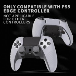 PlayVital 3D Studded Edition Coque en silicone antidérapante pour manette PS5 Edge, protection en caoutchouc souple pour manette