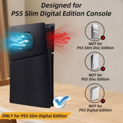 Plaques frontales Mcbazel pour PS5 Slim Digital Edition uniquement, panneaux de remplacement anti-rayures, plaques de protection