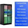 Tour de rangement de jeux universelle – Peut contenir 18 disques de jeux ou disques Blu-Ray – Support de jeux pour PS4, PS5, Xbo