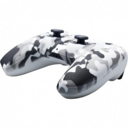 Coque en silicone à imprimé clouté pour manette PS5 x 1 (blanc) avec poignées Pro Thumb x 10