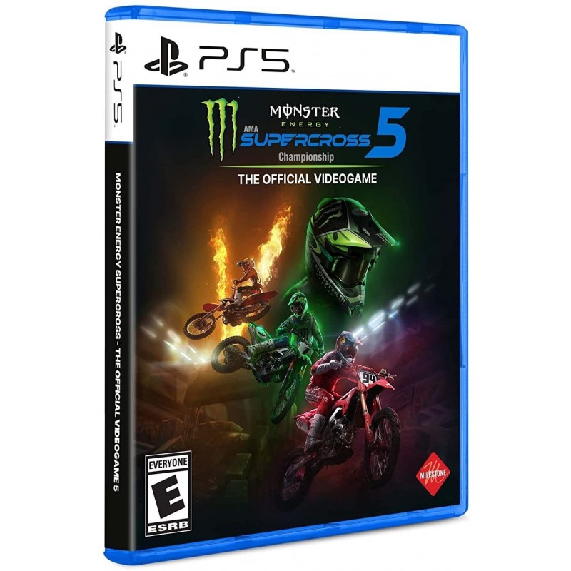 Monster Energy Supercross 5 en argent profond - PlayStation 5