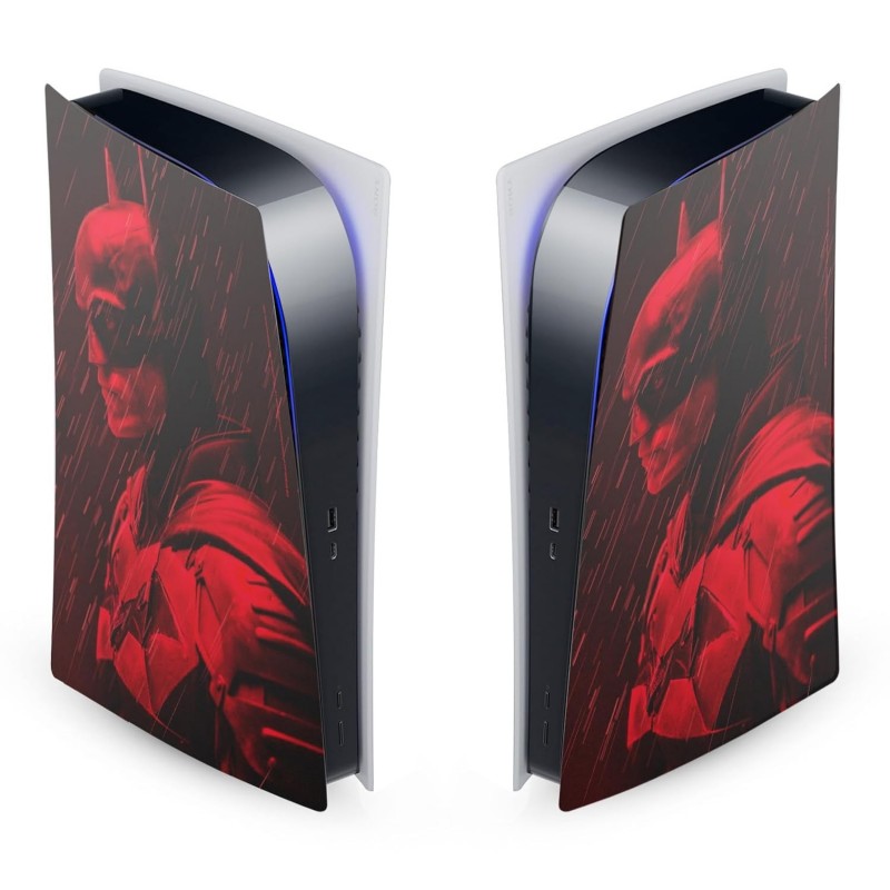 Head Case Designs Autocollant de façade en vinyle sous licence officielle The Batman Rain Neo-Noir et affiches pour console Sony