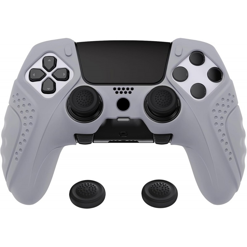 PlayVital Guardian Edition Coque de protection ergonomique en silicone antidérapante pour manette PS5 Edge, protection en caoutc