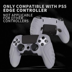 PlayVital Guardian Edition Coque de protection ergonomique en silicone antidérapante pour manette PS5 Edge, protection en caoutc