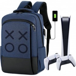 Sac de voyage / étui de transport pour console de jeu, sac à dos, sac de rangement compatible avec PS5 / PS4 / PS4 Pro / (couleu