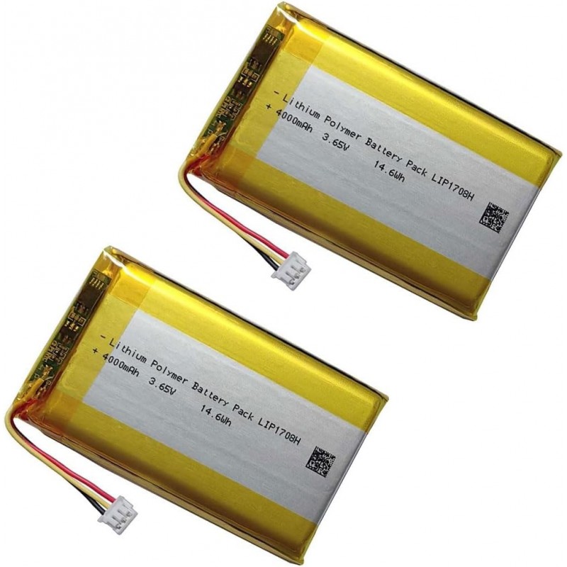 Batterie de contrôleur PS5 4000mAh, pack de batteries Lipo rechargeables pour contrôleur Sony PS5 Playstation 5 Dual Sense CFI-Z