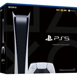 Pack console de jeu numérique PS5 : nouvelle version numérique scellée du système de console PS5 – Plus : télécommande multimédi