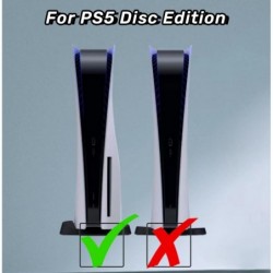 Autocollant de peau compatible avec la console PS5 Disc Edition, kit d'accessoires de peau PS5 avec autocollant de contrôleur PS