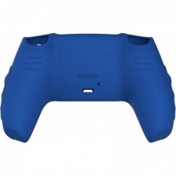 PlayVital Knight Edition Coque en silicone antidérapante bicolore bleu et noir pour manette PS5, étui en caoutchouc souple pour 