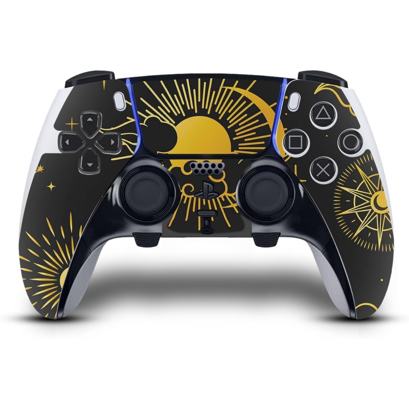 Head Case Designs sous licence officielle Haroulita Sun Moon And Stars Art Mix Sticker en vinyle pour manette de jeu compatible 