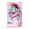 Autocollant en vinyle sous licence officielle Hatsune Miku Sakura Graphics pour console Sony PlayStation 5 PS5 Slim Digital Edit