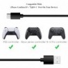 Lot de 2 câbles de chargement rapide USB Type C de 10 pieds pour Blink Outdoor 4 (4e génération), Xbox Series S/X et Xbox Elite 