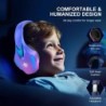 Casque de jeu sans fil PHOINIKAS pour PS4 PS5 PC Switch, casque de jeu sans fil 2,4 GHz avec micro antibruit amovible, son stéré