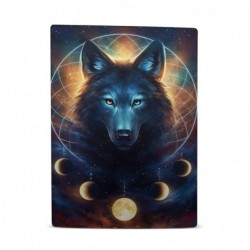 Autocollant en vinyle mat Dreamcatcher Wolf Art Mix pour coque de jeu compatible avec la console Sony Playstation 5 PS5 Digital 