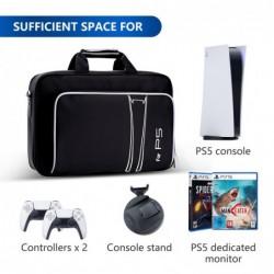 Étui de transport BEDAIL pour PS5, étui de transport pour PlayStation 5 Disk/Digital Edition, sac de transport de voyage pour ac