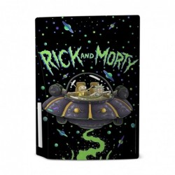 Head Case Designs Autocollant de protection en vinyle pour façade de jeu Rick And Morty The Space Cruiser sous licence officiell