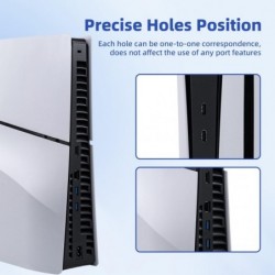 Autocollant de protection pour panneau central Mcbazel Skin Sticker PS5 Console numérique/disque ultra fine (noir mat)