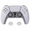 Coque en silicone antidérapante transparente PlayVital Pure Series pour manette PS5, étui en caoutchouc souple pour manette sans