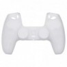 Coque en silicone antidérapante transparente PlayVital Pure Series pour manette PS5, étui en caoutchouc souple pour manette sans