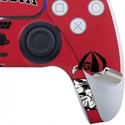 Skinit Decal Gaming Skin compatible avec le contrôleur PS5 - Conception du logo des Bulldogs de l'Université de Géorgie sous lic