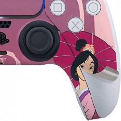 Skinit Decal Gaming Skin Compatible avec le contrôleur PS5 - Disney Mulan sous licence officielle avec motif parapluie