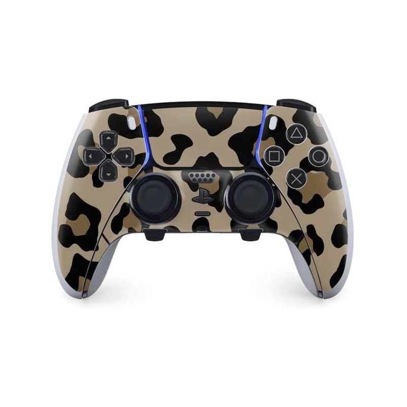 Skinit Decal Gaming Skin Compatible avec la manette PS5 DualSense Edge Pro - Motif imprimé léopard