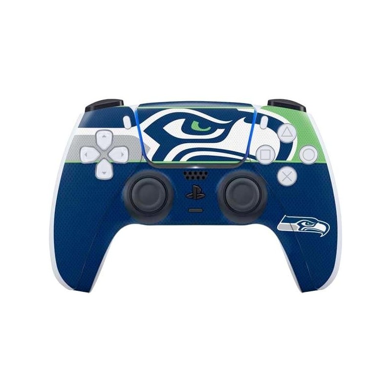 Skinit Decal Gaming Skin Compatible avec le contrôleur PS5 - Design de bloc de zone Seattle Seahawks NFL sous licence officielle