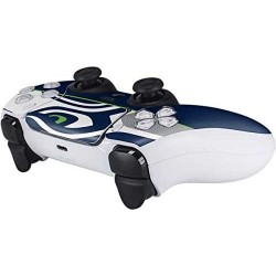 Skinit Decal Gaming Skin Compatible avec le contrôleur PS5 - Design de bloc de zone Seattle Seahawks NFL sous licence officielle