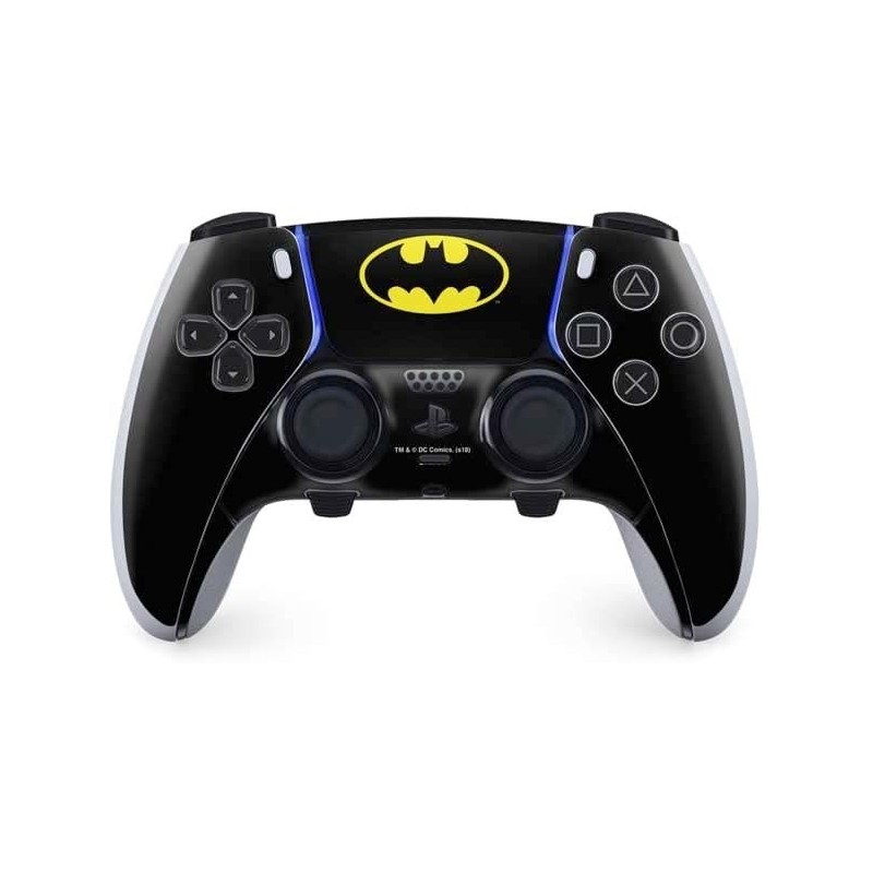 Skinit Decal Gaming Skin Compatible avec le contrôleur PS5 DualSense Edge Pro - Logo du film Batman DC Comics 1989 sous licence 