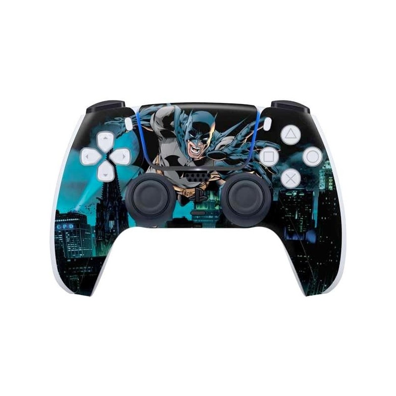 Skinit Decal Gaming Skin Compatible avec le contrôleur PS5 - Licence officielle DC Comics Batman All Star Batman & Robin, The Bo