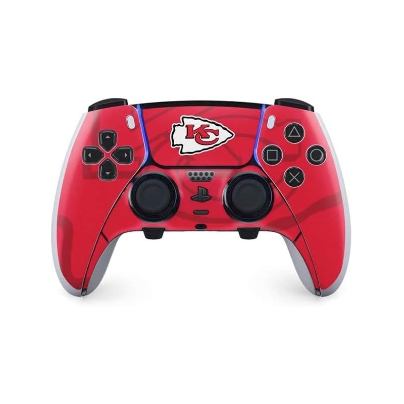 Skinit Gaming Decal Skin compatible avec le contrôleur PS5 DualSense Edge Pro - Design double vision sous licence officielle NFL