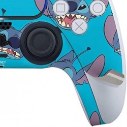 Skinit Decal Gaming Skin Compatible avec le contrôleur PS5 - Motif d'expression du visage Disney Lilo et Stitch sous licence off