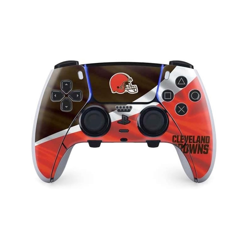 Skinit Decal Gaming Skin Compatible avec le contrôleur PS5 DualSense Edge Pro - Design sous licence officielle NFL Cleveland Bro