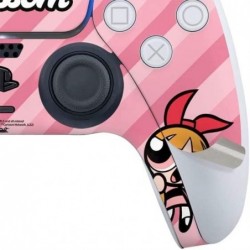 Skinit Decal Gaming Skin Compatible avec le contrôleur PS5 - Design de cœurs roses en fleurs Powerpuff Girls de Cartoon Network 