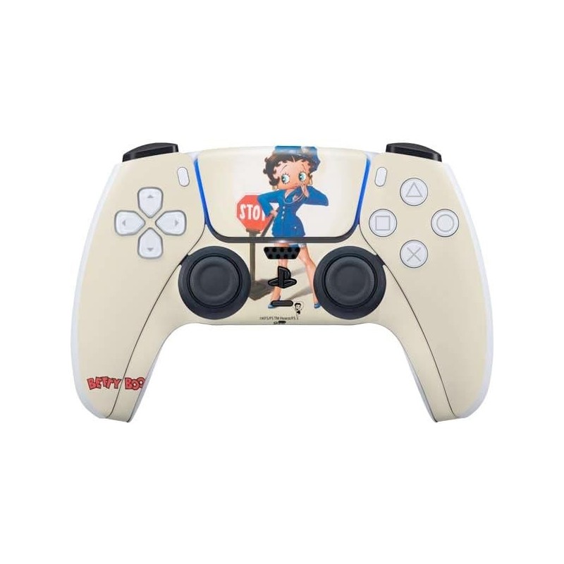 Skinit Decal Gaming Skin Compatible avec le contrôleur PS5 - Design Betty Boop The Police Officer sous licence officielle