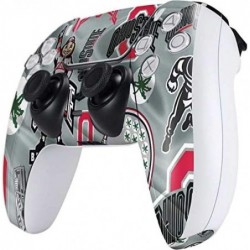 Skinit Decal Gaming Skin Compatible avec le contrôleur PS5 - Motif de l'Université d'État de l'Ohio sous licence officielle