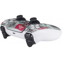 Skinit Decal Gaming Skin Compatible avec le contrôleur PS5 - Motif de l'Université d'État de l'Ohio sous licence officielle