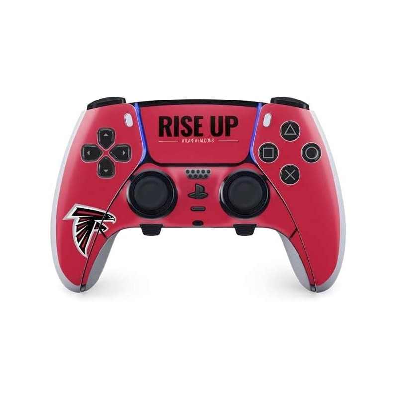 Skinit Decal Gaming Skin Compatible avec le contrôleur PS5 DualSense Edge Pro - Conception de la devise de l'équipe Atlanta Falc